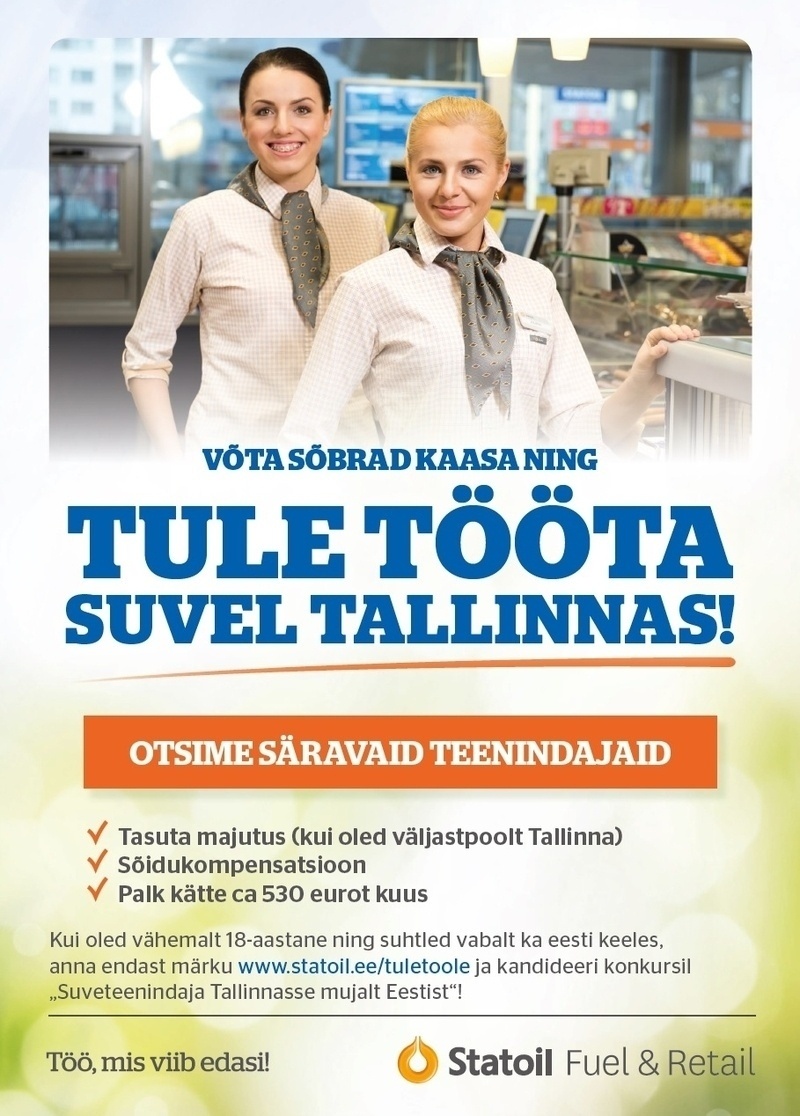 AS Statoil Fuel & Retail Eesti Suveteenindaja Tallinnasse mujalt Eestist