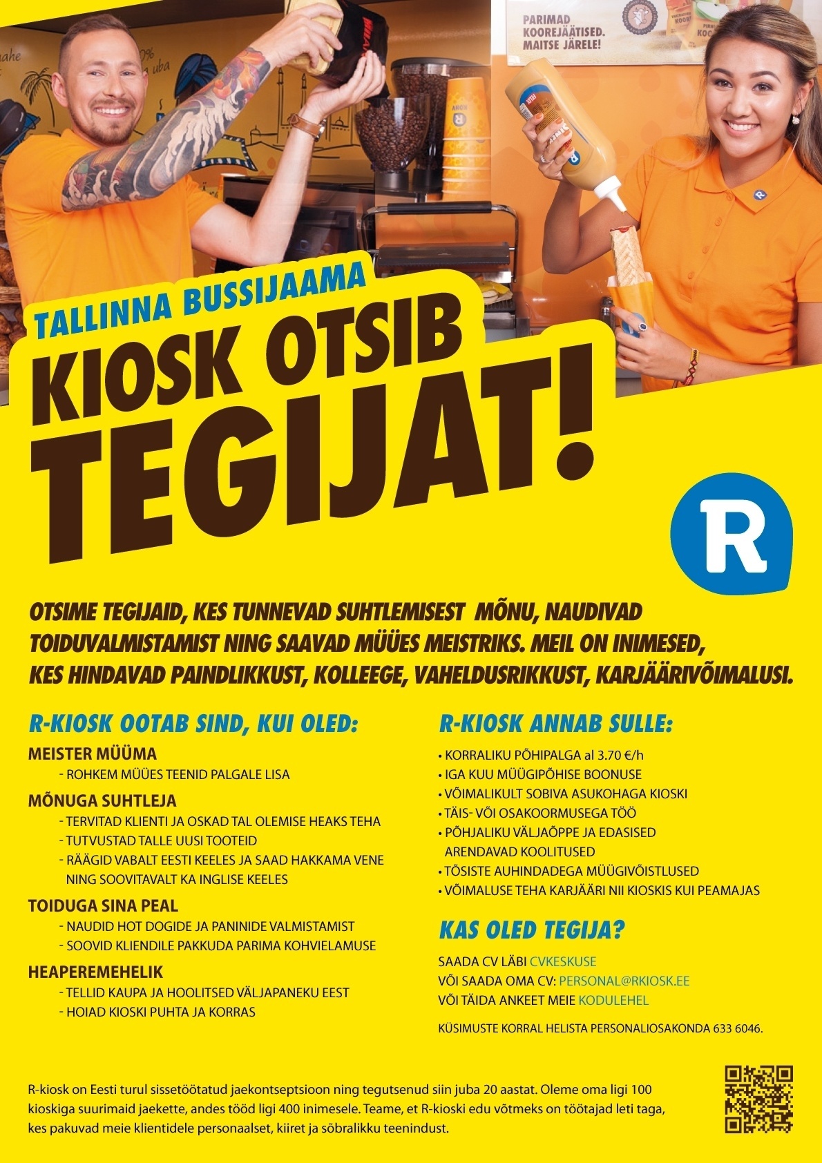 AS R-Kiosk Estonia Klienditeenindaja Tallinna Bussijaama R-kioskisse