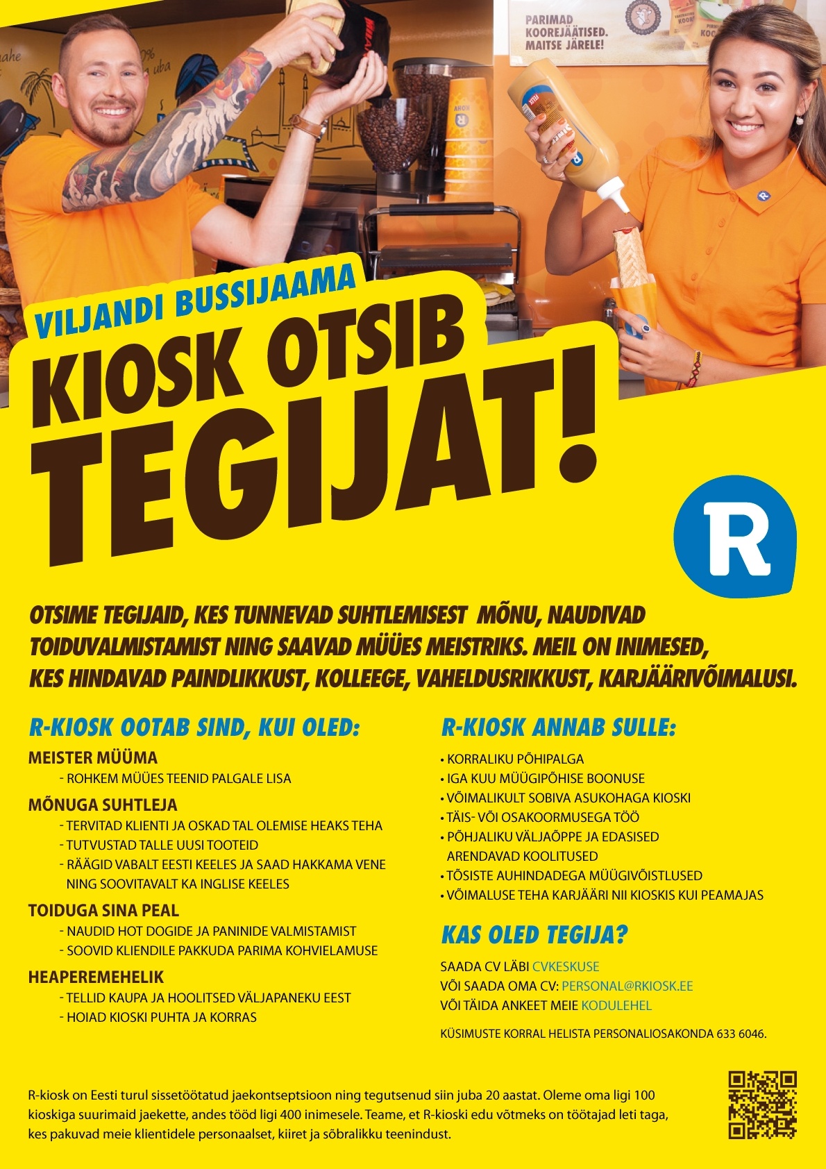 AS R-Kiosk Estonia Klienditeenindaja Viljandi Bussijaama R-kioskisse