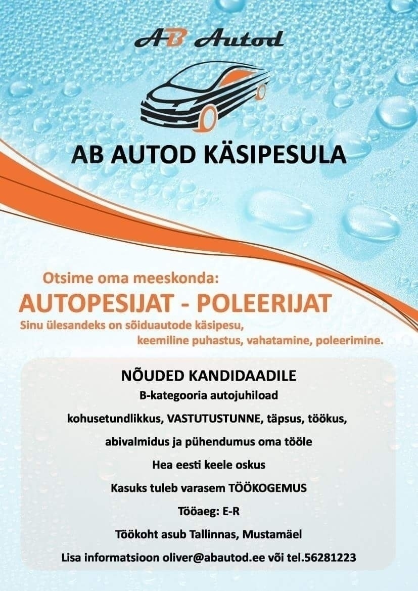 AB Autod OÜ Autopesija - poleerija