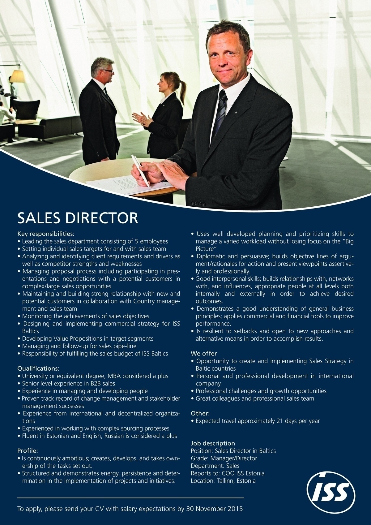 ISS Eesti AS Sales Director