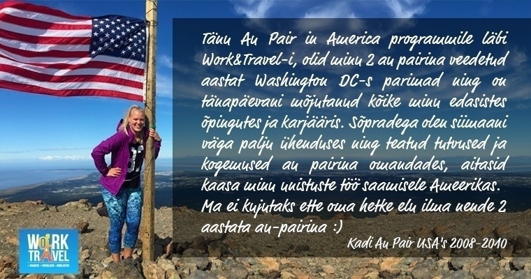 Work & Travel OÜ Lapsehoidja USA's (Au Pair in America)