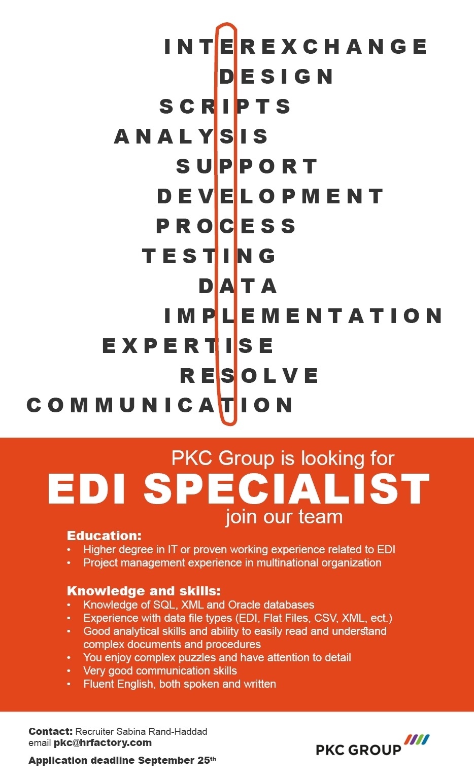 PKC Group EDI specialist