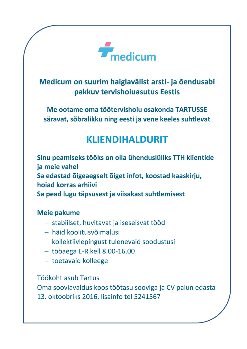 Medicum AS Kliendihaldur