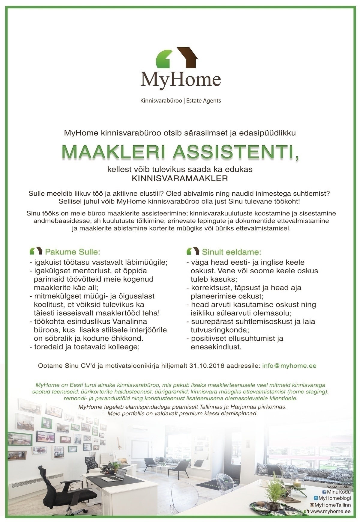MYHOME OÜ Assistent