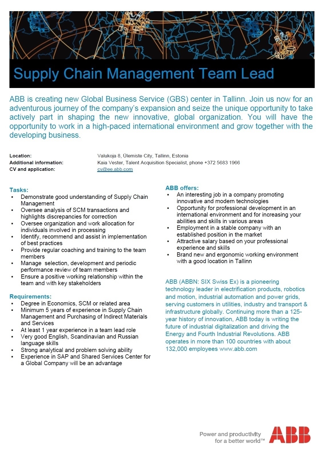 ABB AS Supply Chain Management Team Lead