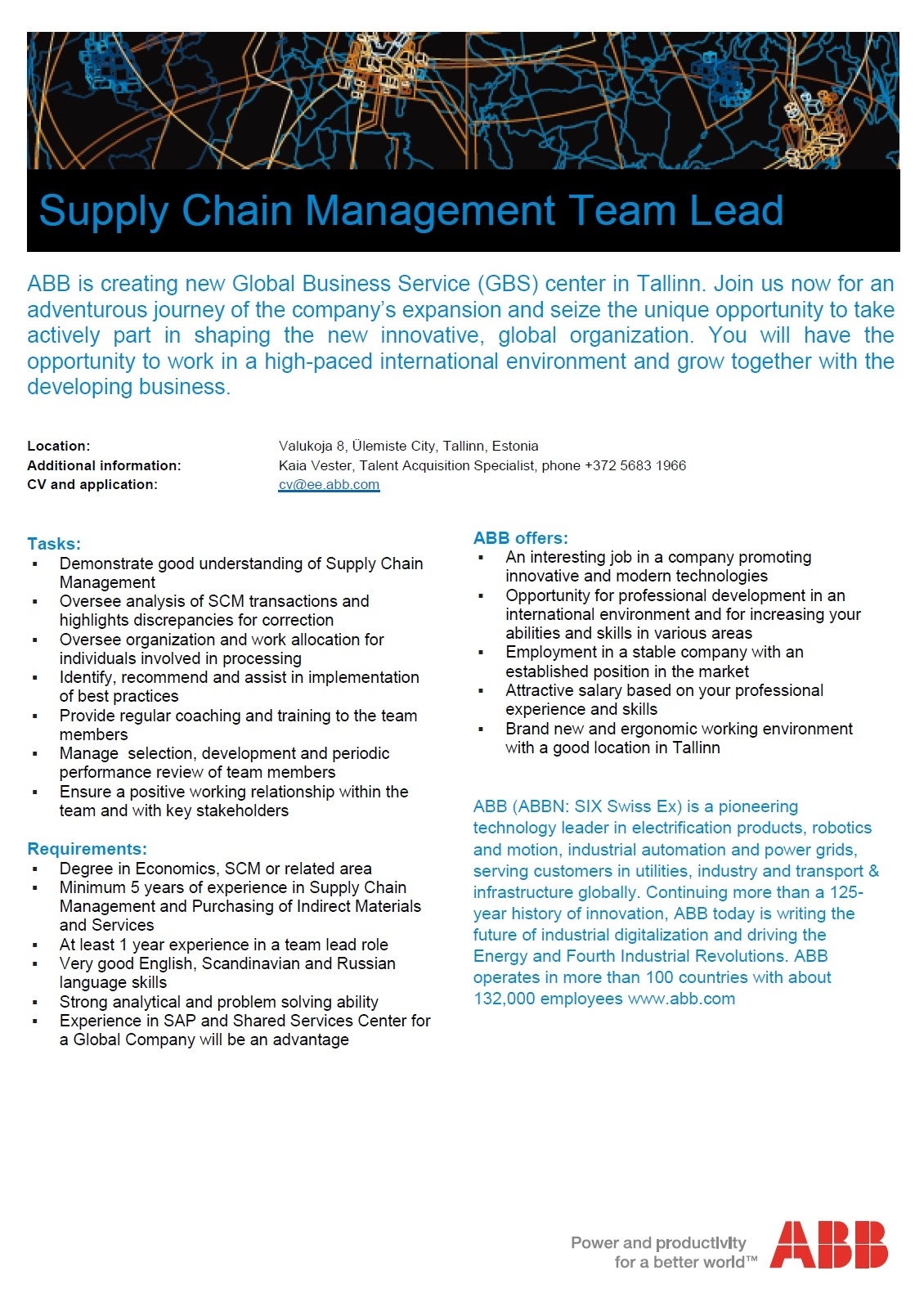 ABB AS Supply Chain Management Team Lead