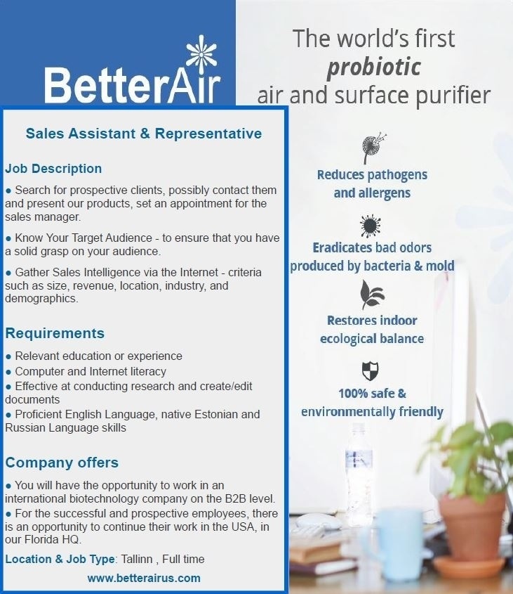 BetterAir Sales Assistant & Representative