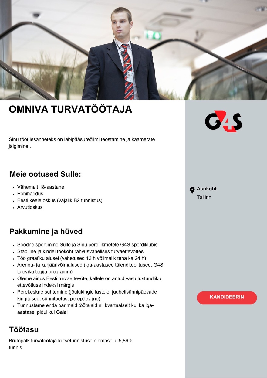 AS G4S Eesti Turvatöötaja (Omniva)
