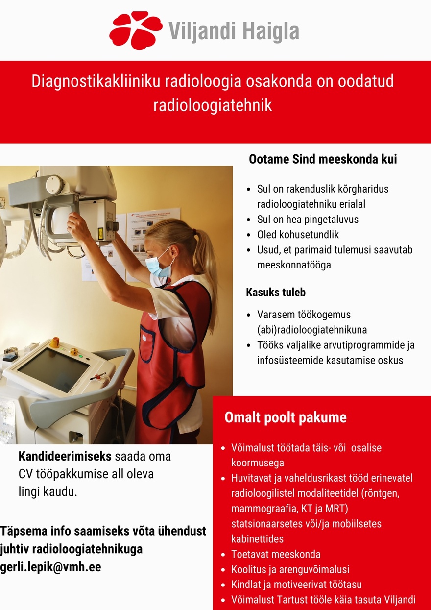 SA Viljandi Haigla Radioloogiatehnik