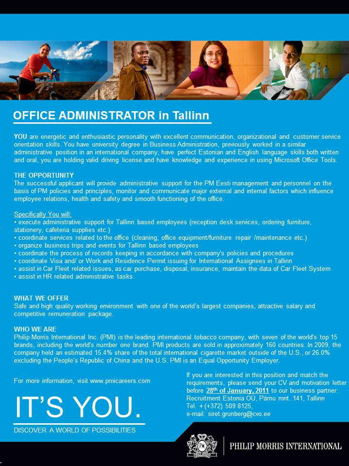 Recruitment Estonia OÜ Office Administrator
