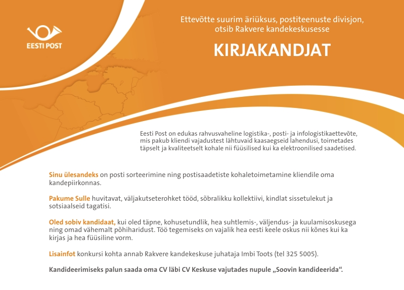 Eesti Post AS Kirjakandja (Rakvere linn)