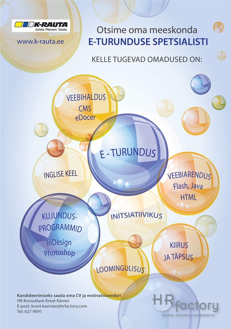 HR factory OÜ E-turunduse spetsialist