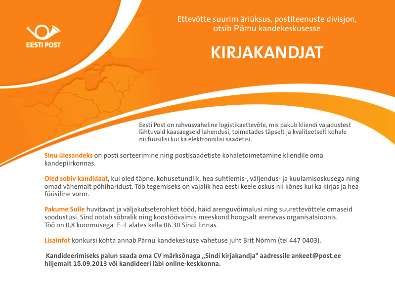 Eesti Post AS Kirjakandja (Sindi)
