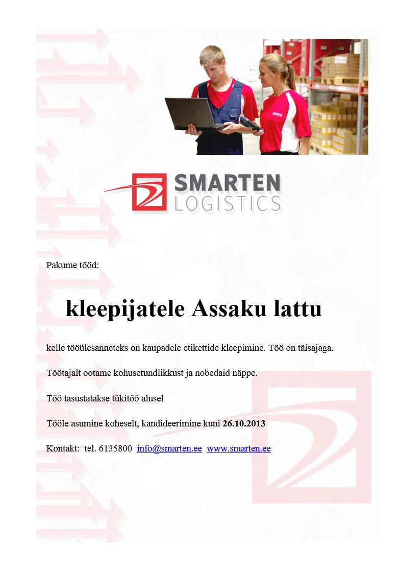 Smarten Logistics AS Kleepija