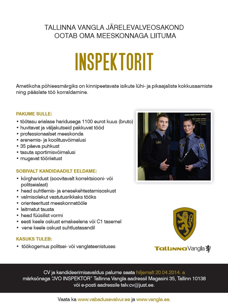 Tallinna Vangla Inspektor