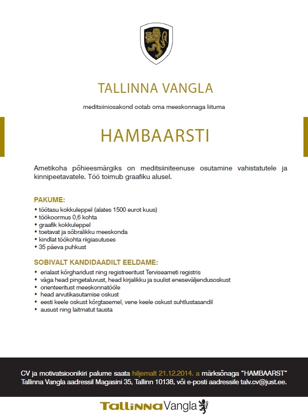 Tallinna Vangla Hambaarst