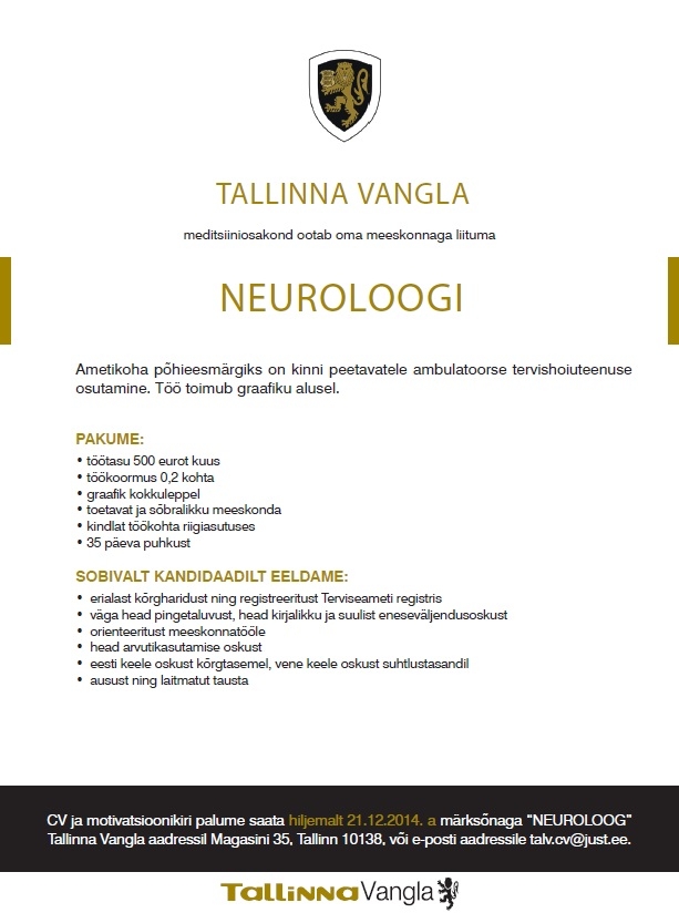Tallinna Vangla Neuroloog