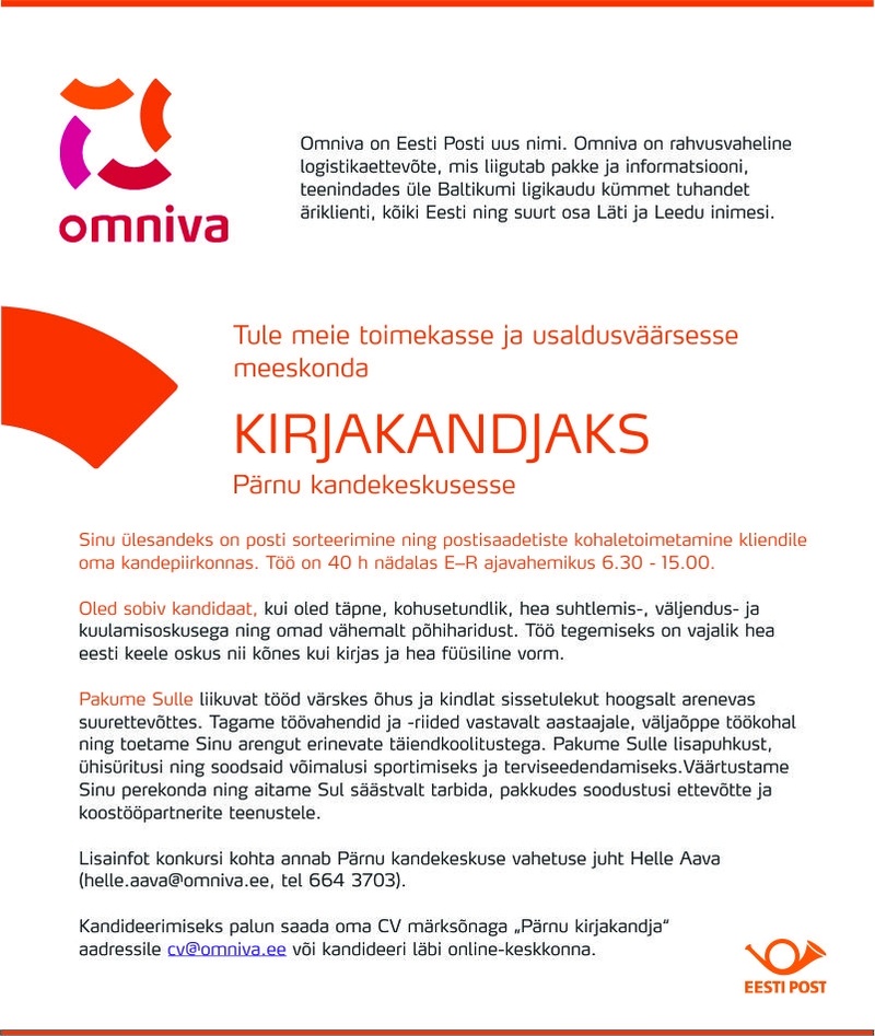 Omniva Kirjakandja (Pärnu)