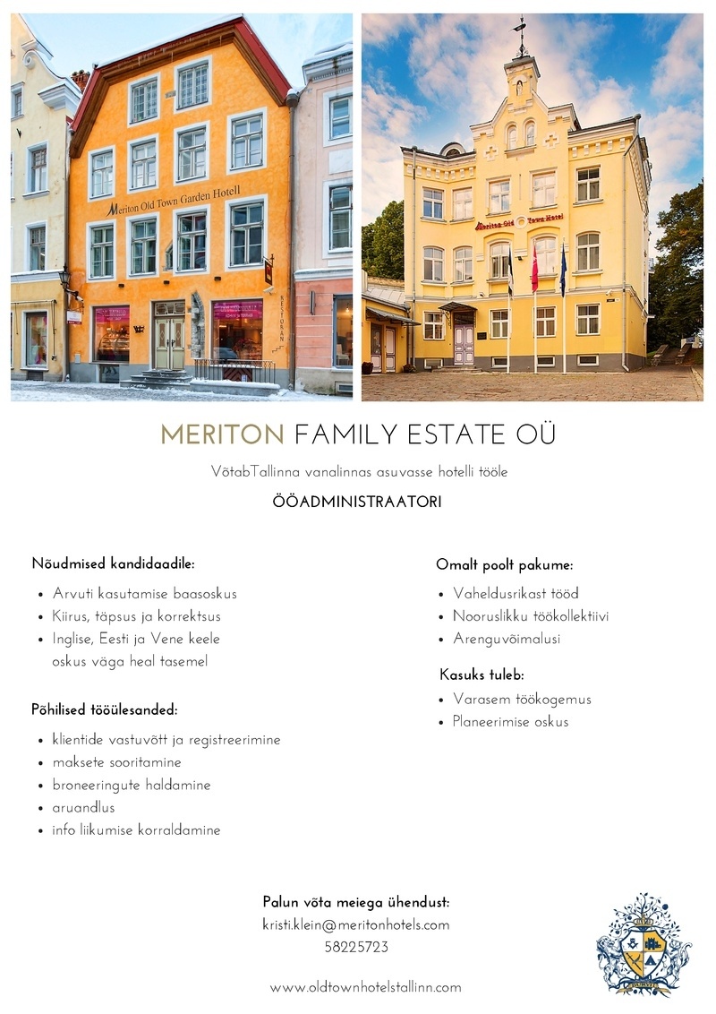 Meriton Family Estate OÜ Administraator