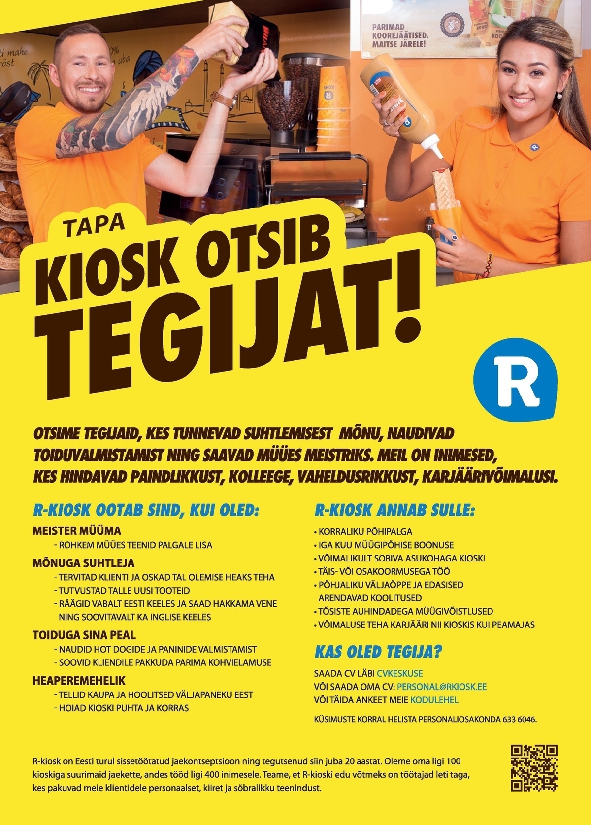 AS R-Kiosk Estonia Klienditeenindaja Tapa R-kioskisse
