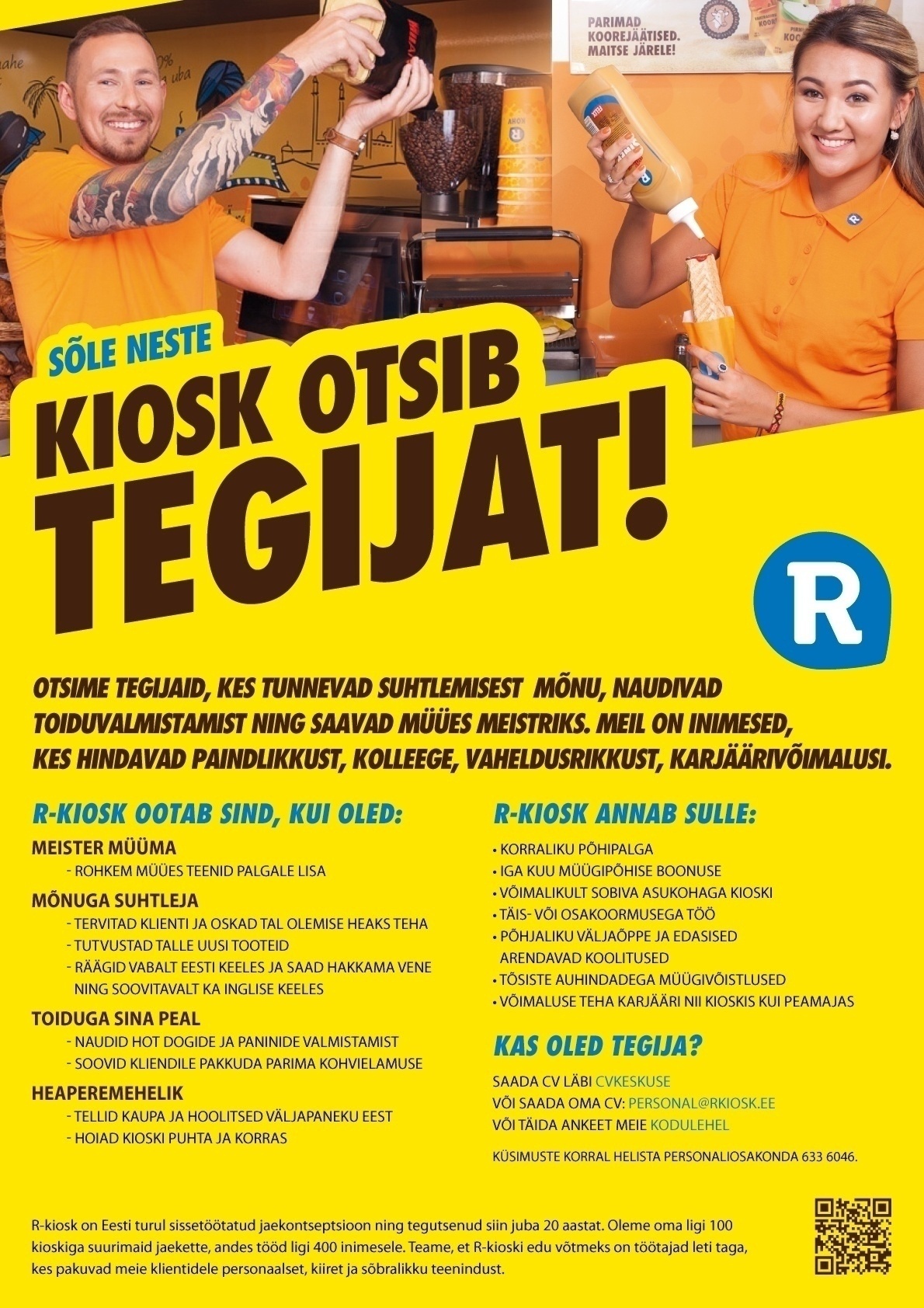 AS R-Kiosk Estonia Klienditeenindaja Tallinna Sõle Neste R-Kioskisse