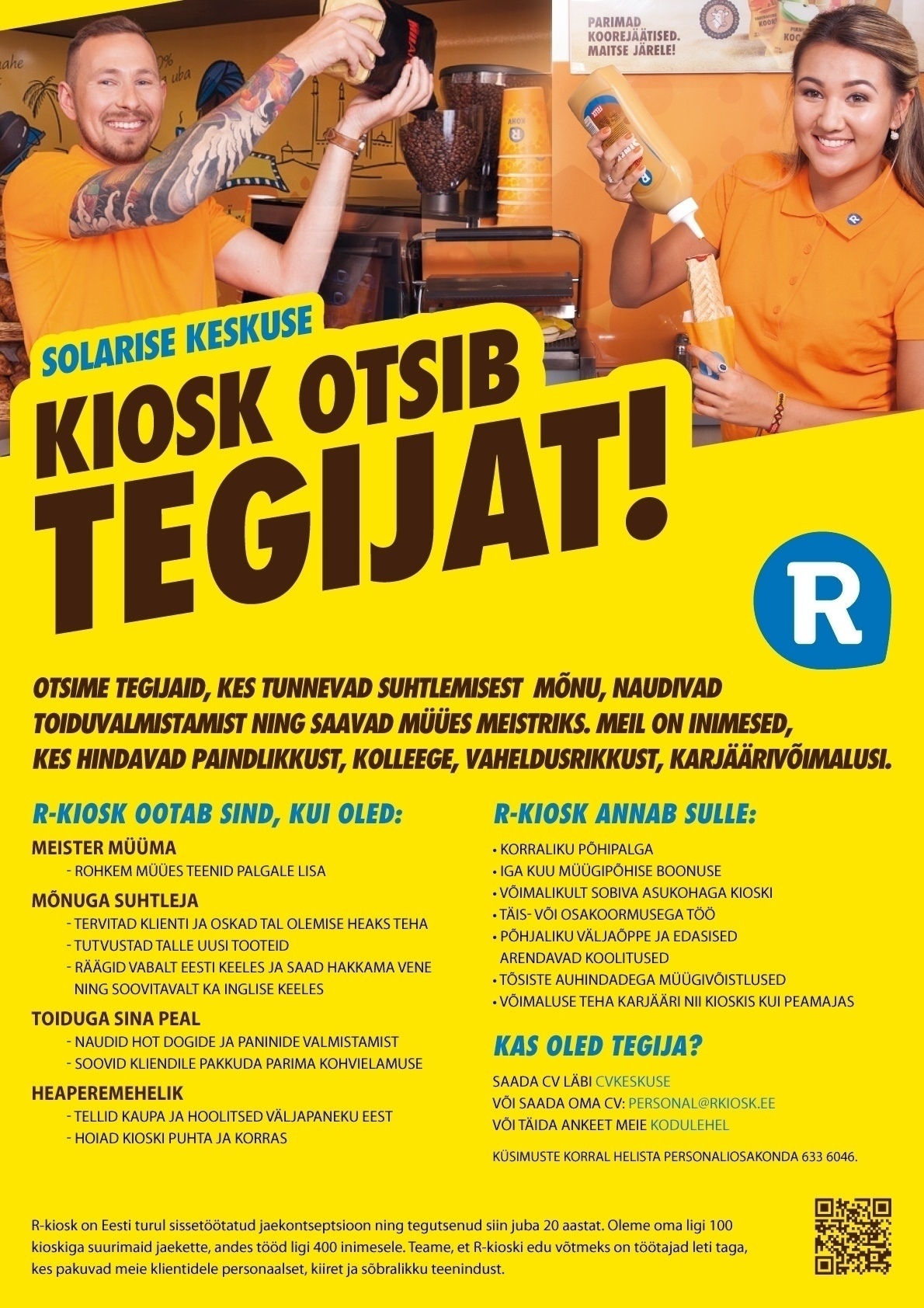 AS R-Kiosk Estonia Klienditeenindaja Tallinna Solarise keskuse R-Kioskisse
