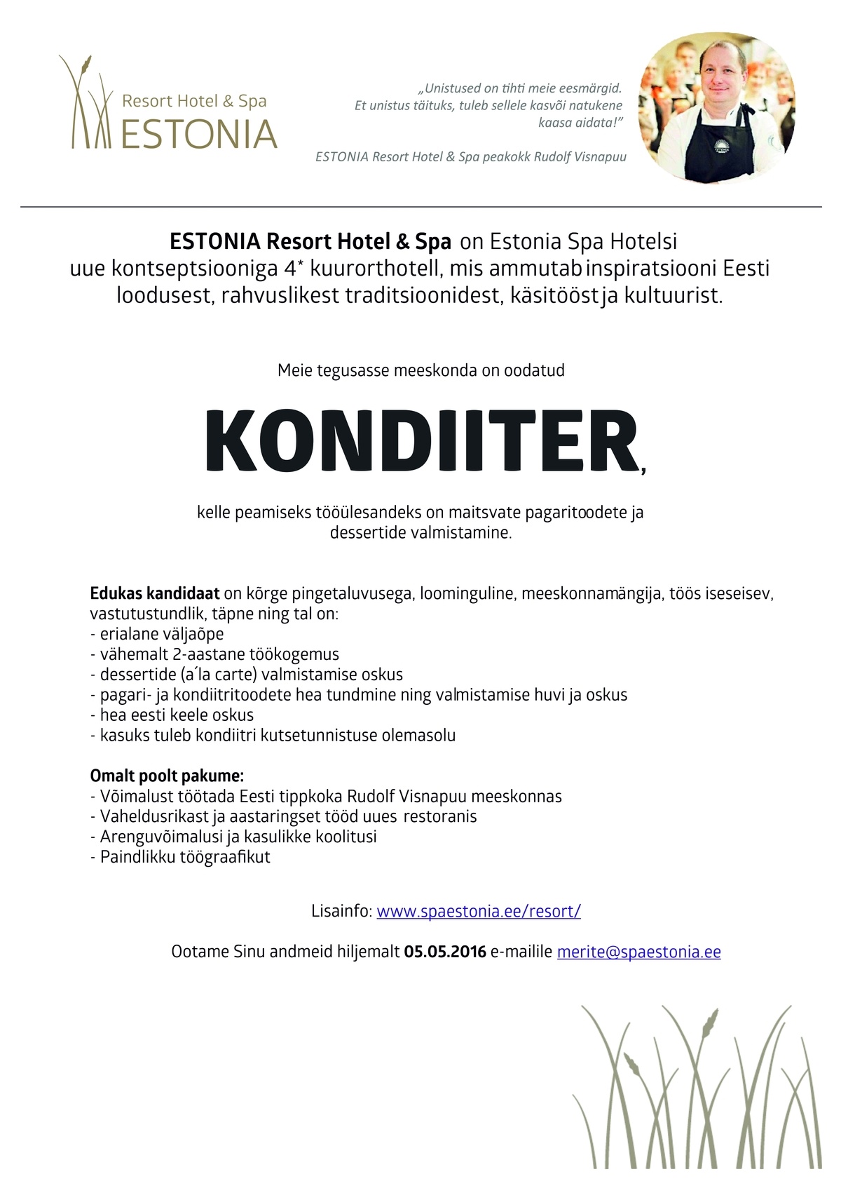 Estonia Spa Hotels AS Kondiiter