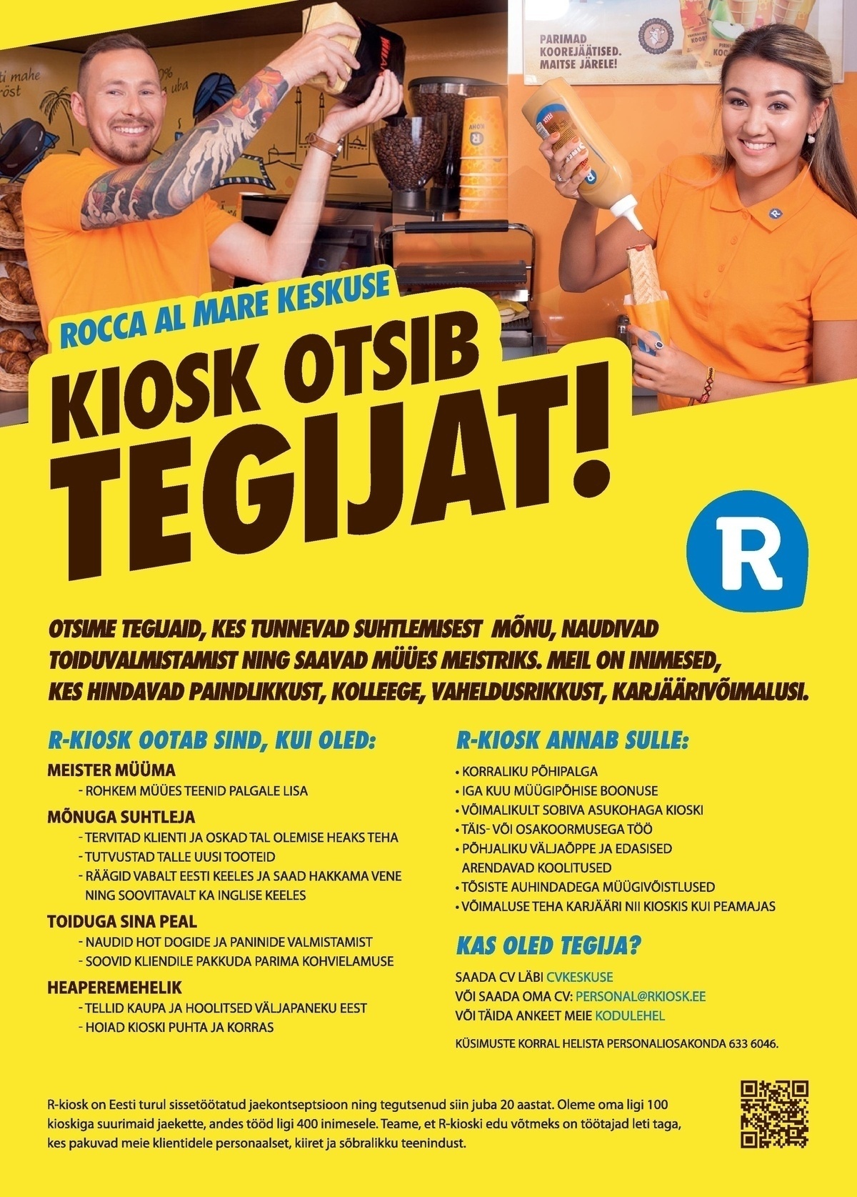 AS R-Kiosk Estonia Klienditeenindaja Tallinna Rocca al Mare Keskuse R-Kioskisse