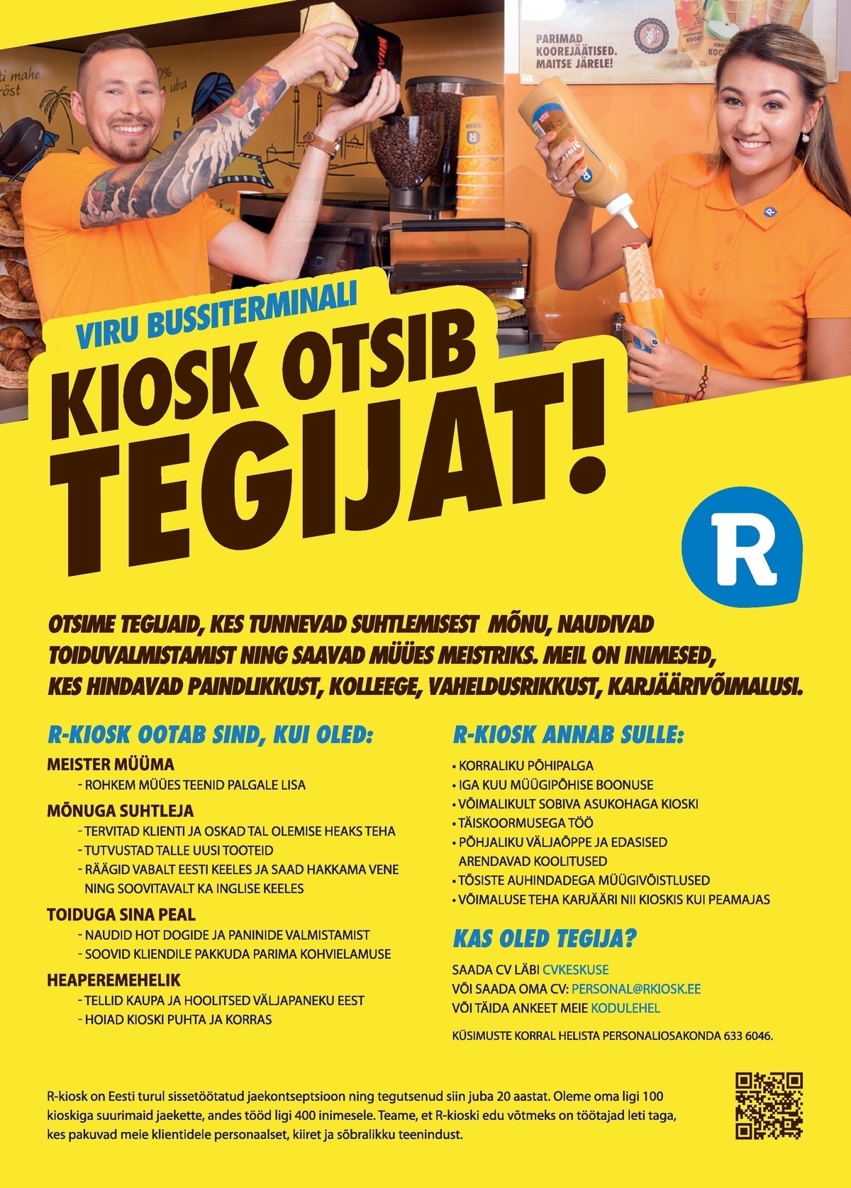 AS R-Kiosk Estonia Klienditeenindaja Tallinna Viru Bussiterminali R-Kioskisse