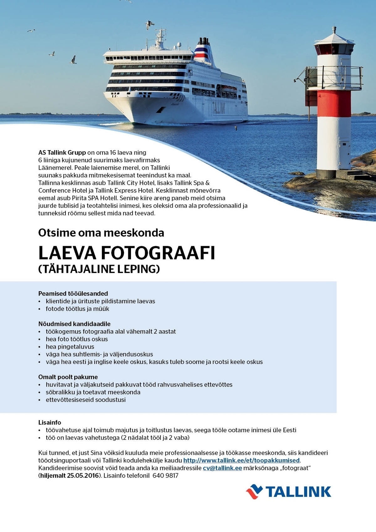 Tallink Grupp AS Laeva fotograaf