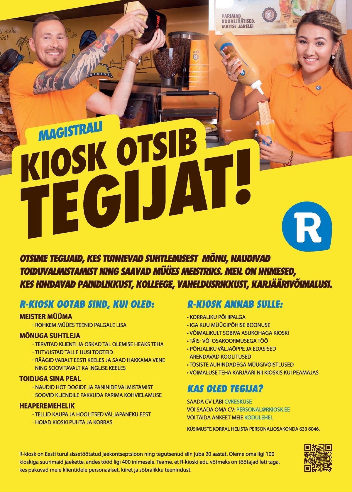AS R-Kiosk Estonia Klienditeenindaja Tallinna Magistrali R-Kioskisse