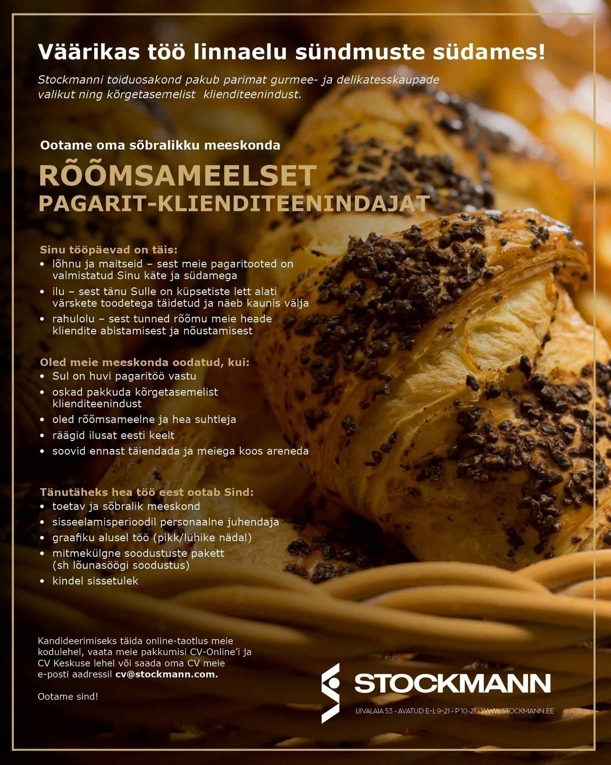 Stockmann AS Stockmanni pagar-klienditeenindaja