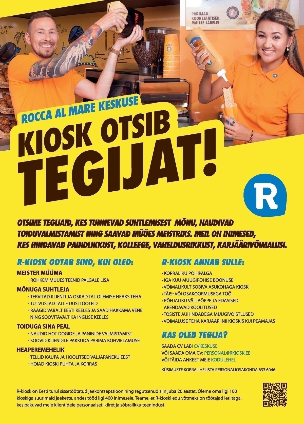 AS R-Kiosk Estonia Klienditeenindaja Tallinna Rocca al Mare Keskuse R-Kioskisse