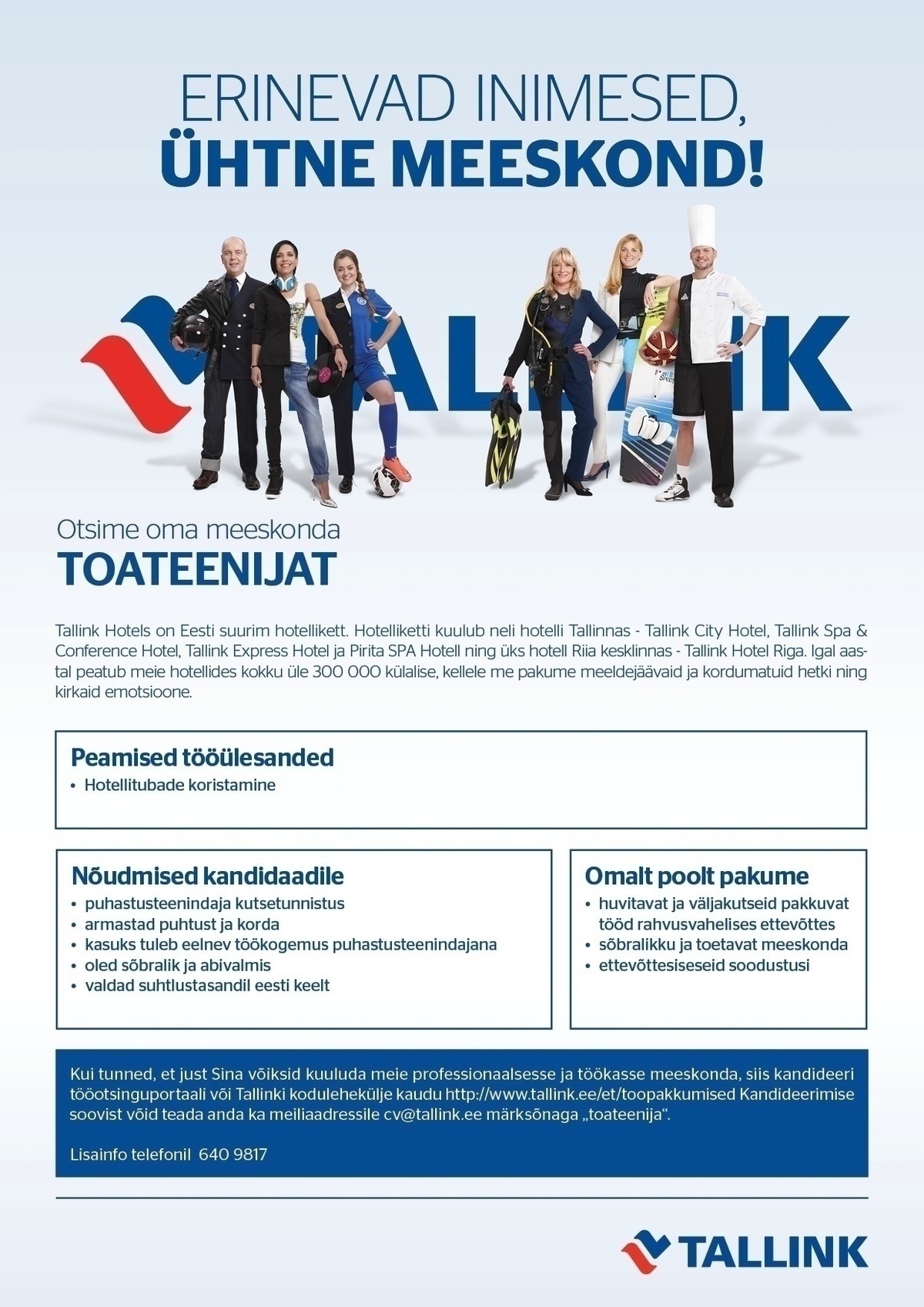 Tallink Grupp AS Toateenindaja (Tallink Hotels)