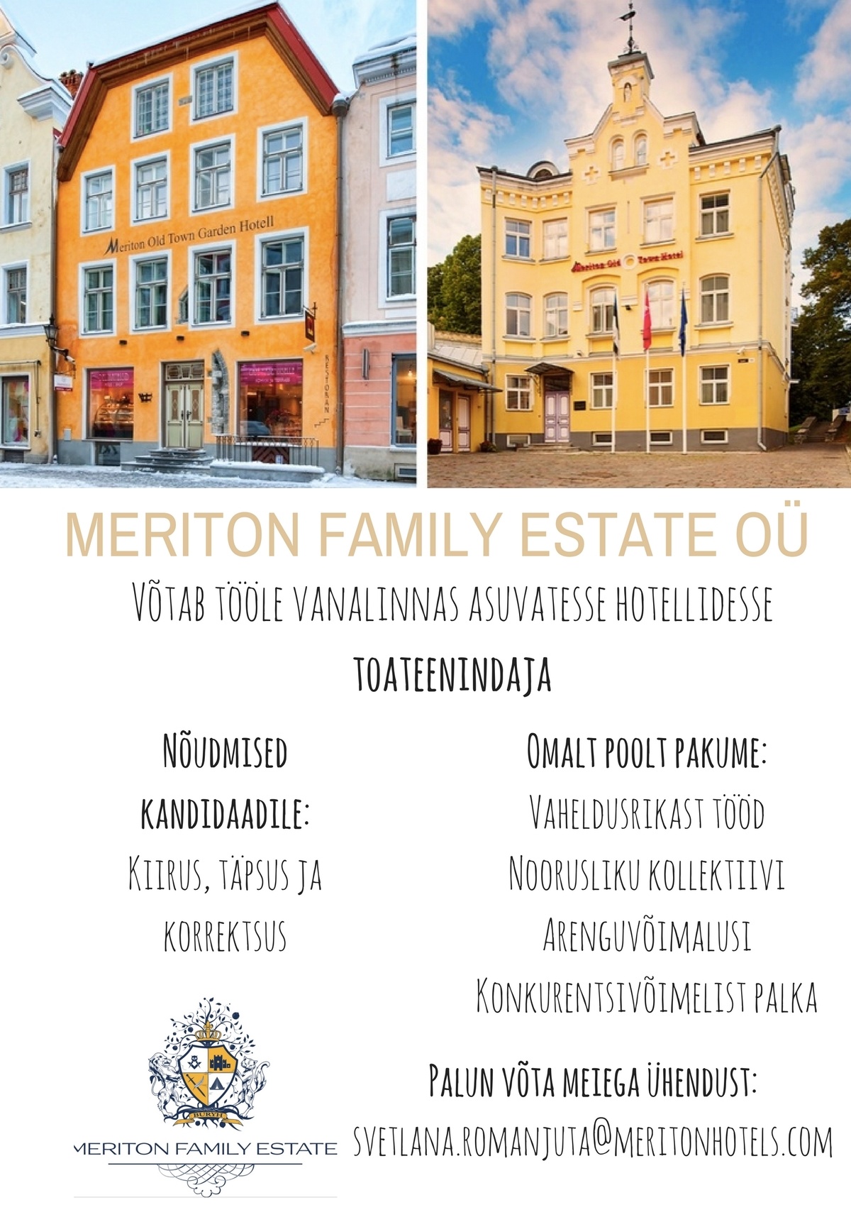 Meriton Family Estate OÜ Toateenindaja