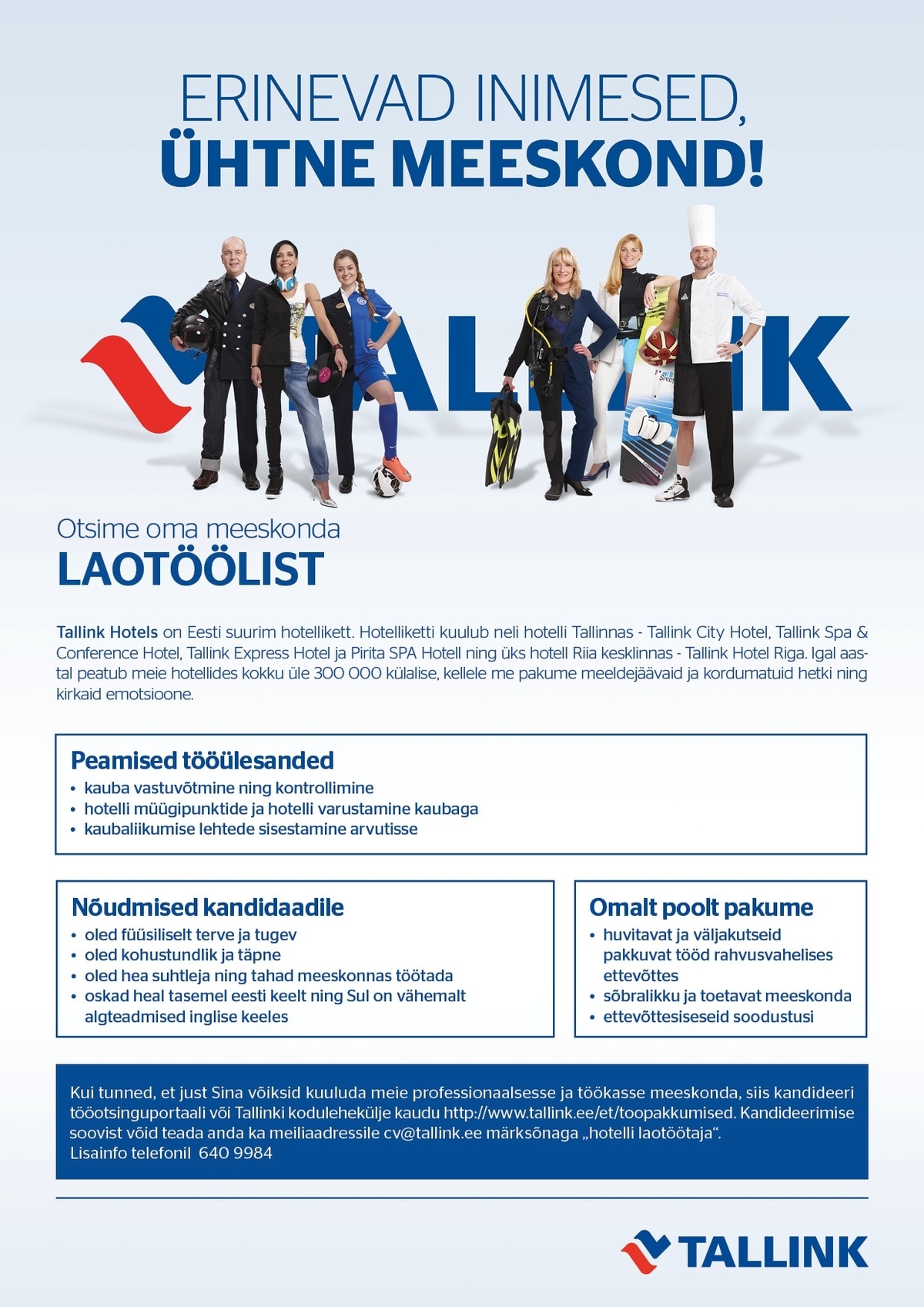 Tallink Grupp AS Laotööline (Tallink SPA & Conference Hotel)