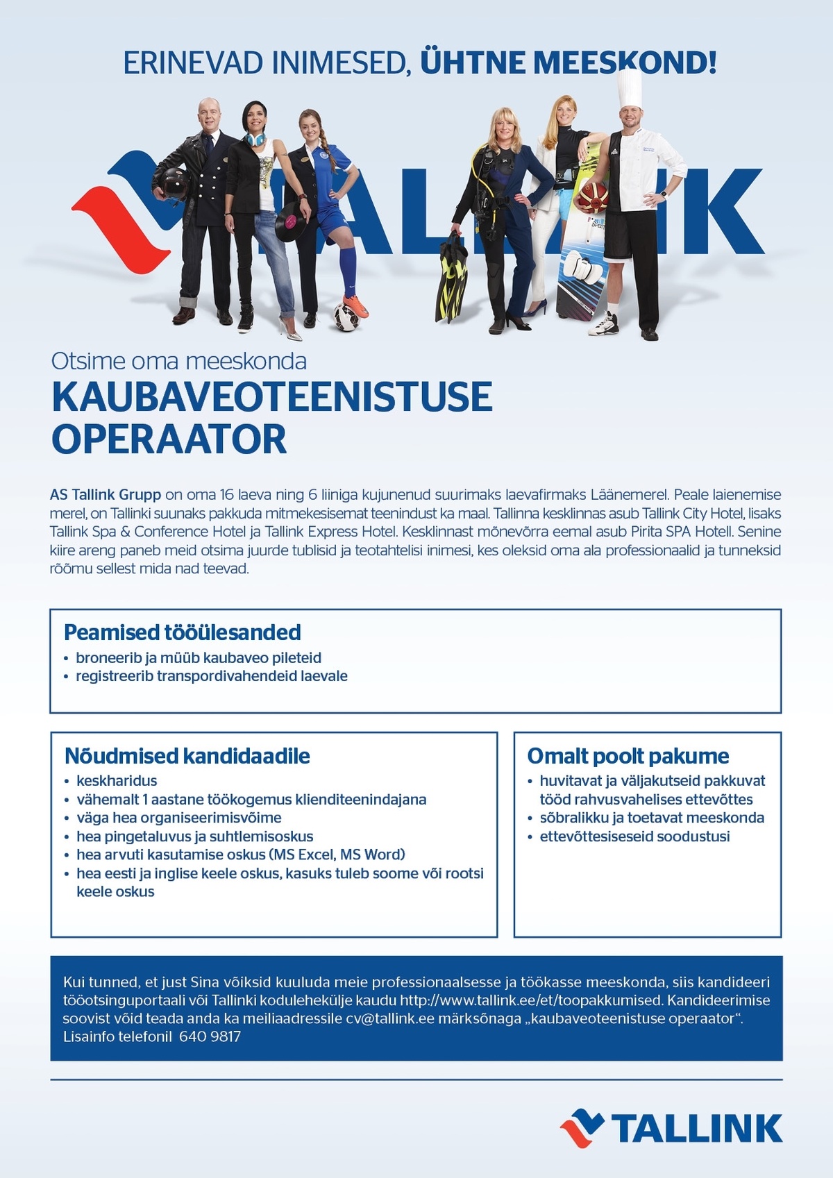 Tallink Grupp AS Kaubaveoteenistuse operaator