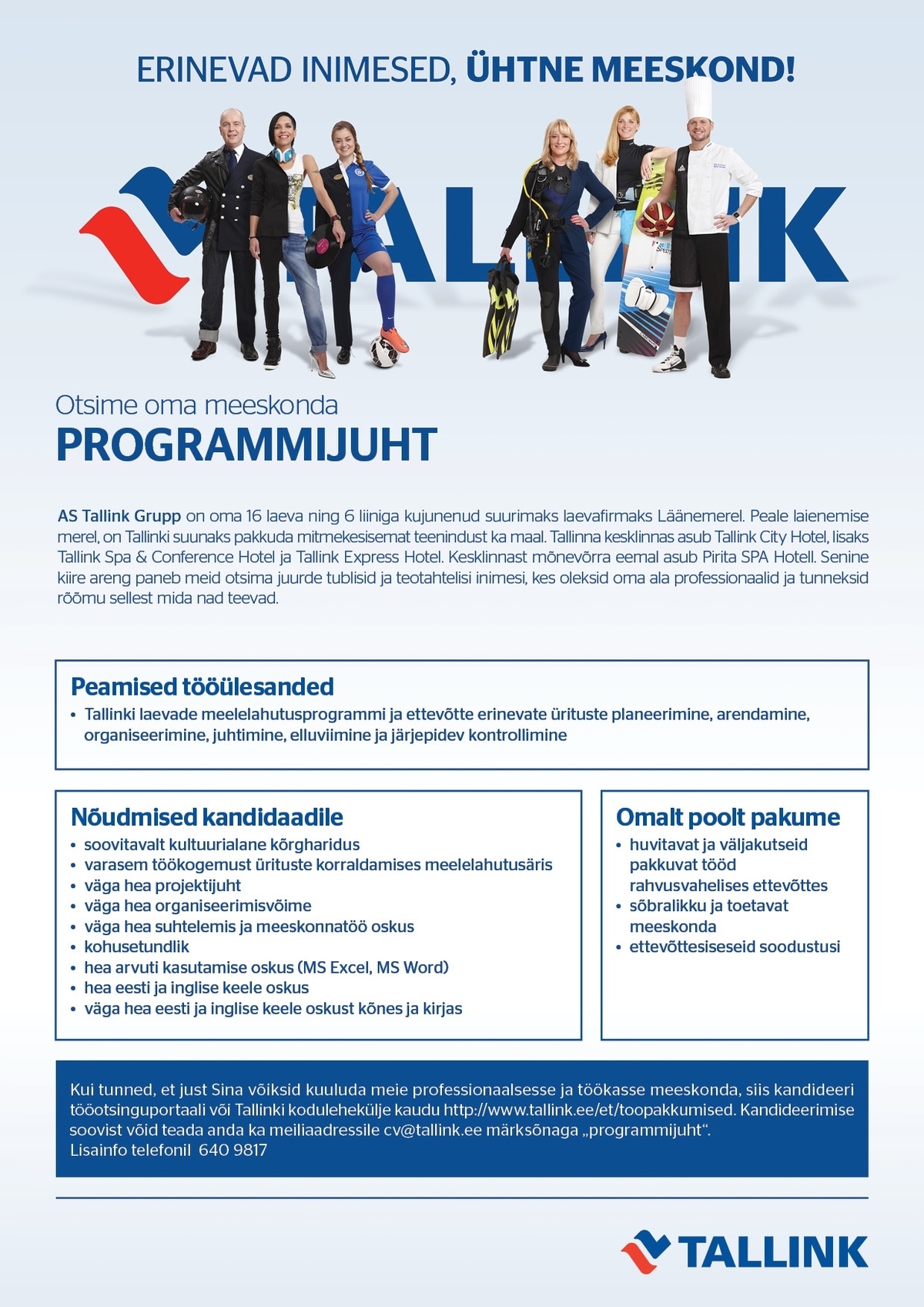 Tallink Grupp AS Programmijuht