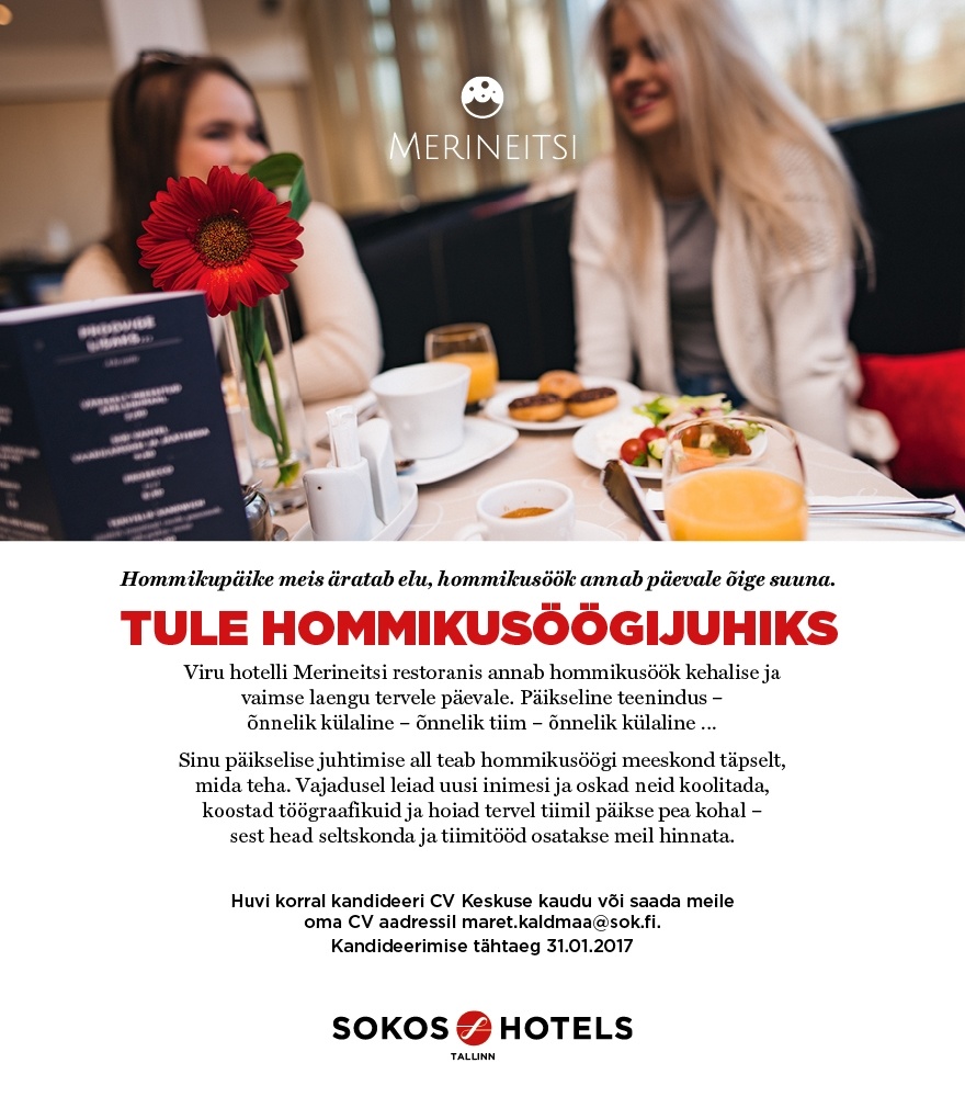 Original Sokos Hotel Viru Tule HOMMIKUSÖÖGIJUHIKS!! (Sokos Hotel-s)