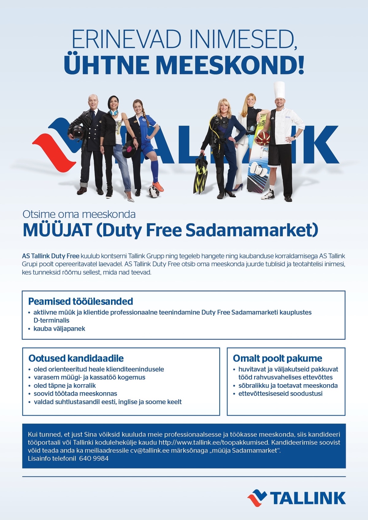 Tallink Grupp AS Müüja (Duty Free Sadamamarket)
