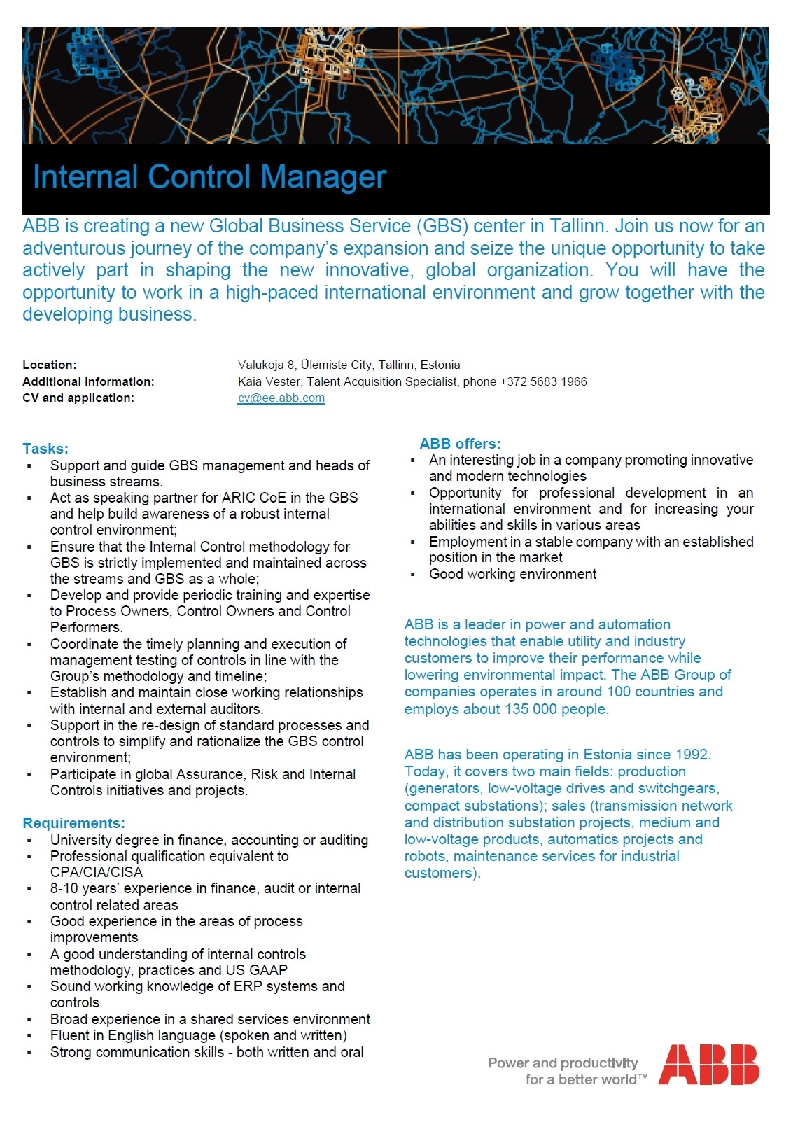 ABB AS Internal Control Manager