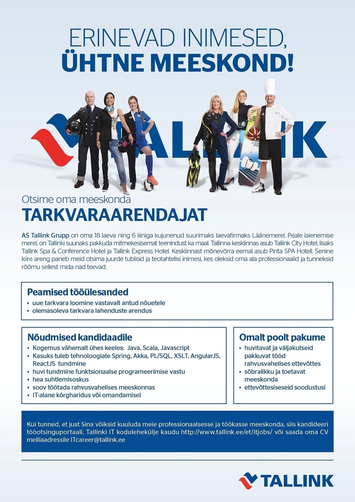 Tallink Grupp AS Tarkvaraarendaja