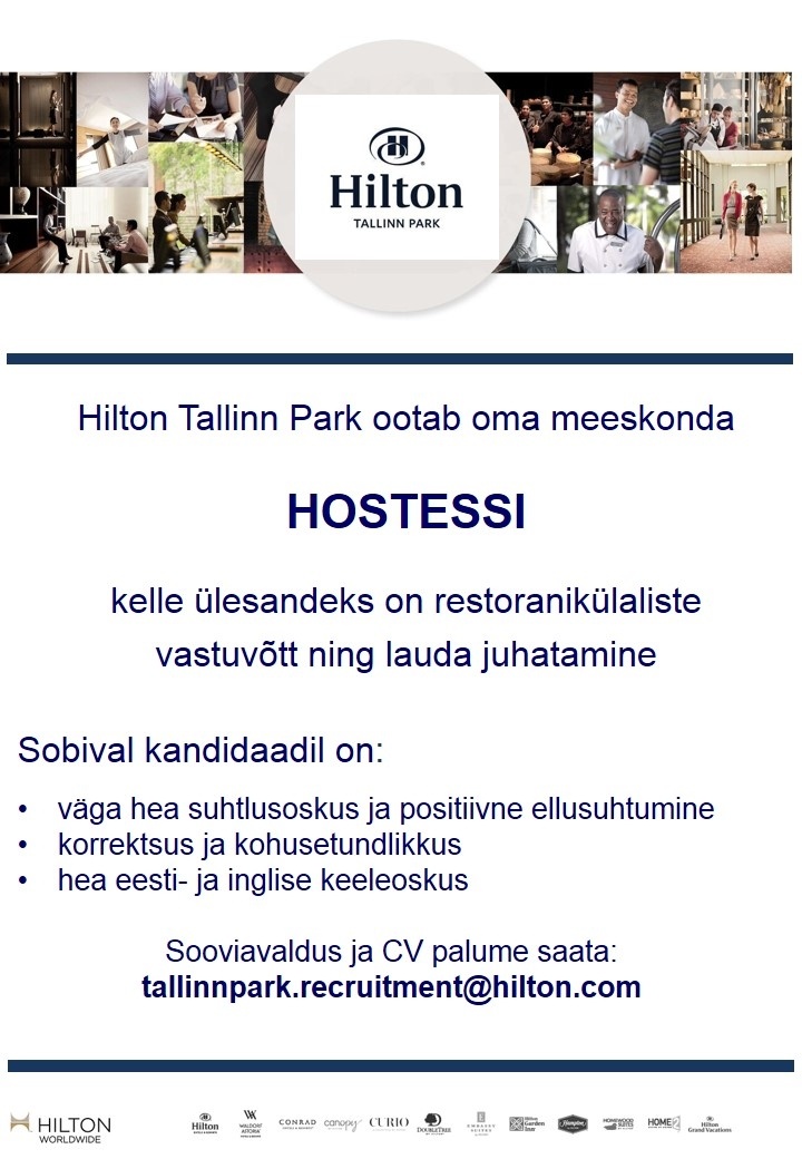 Hilton Tallinn Park Hostess