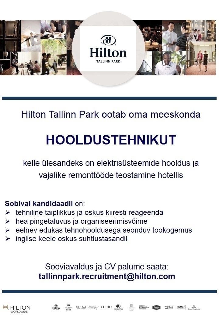 Hilton Tallinn Park Hooldustehnik
