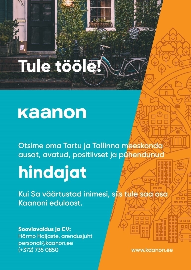 Kaanon kinnisvarabüroo OÜ Hindaja (Tartu ja Tallinn)