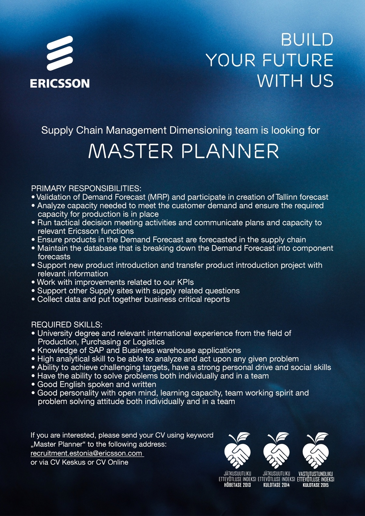 Ericsson Eesti AS Master Planner