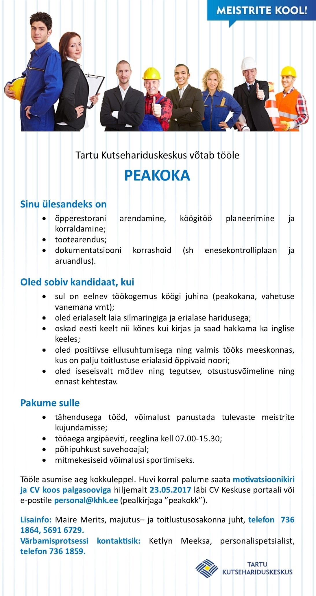 Tartu Kutsehariduskeskus Peakokk