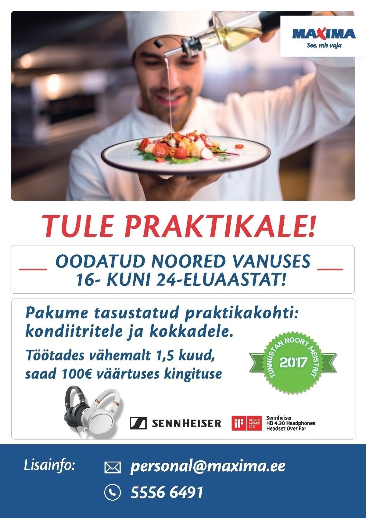 Maxima Eesti OÜ Praktika Tallinna Maxima tootmistsehhis