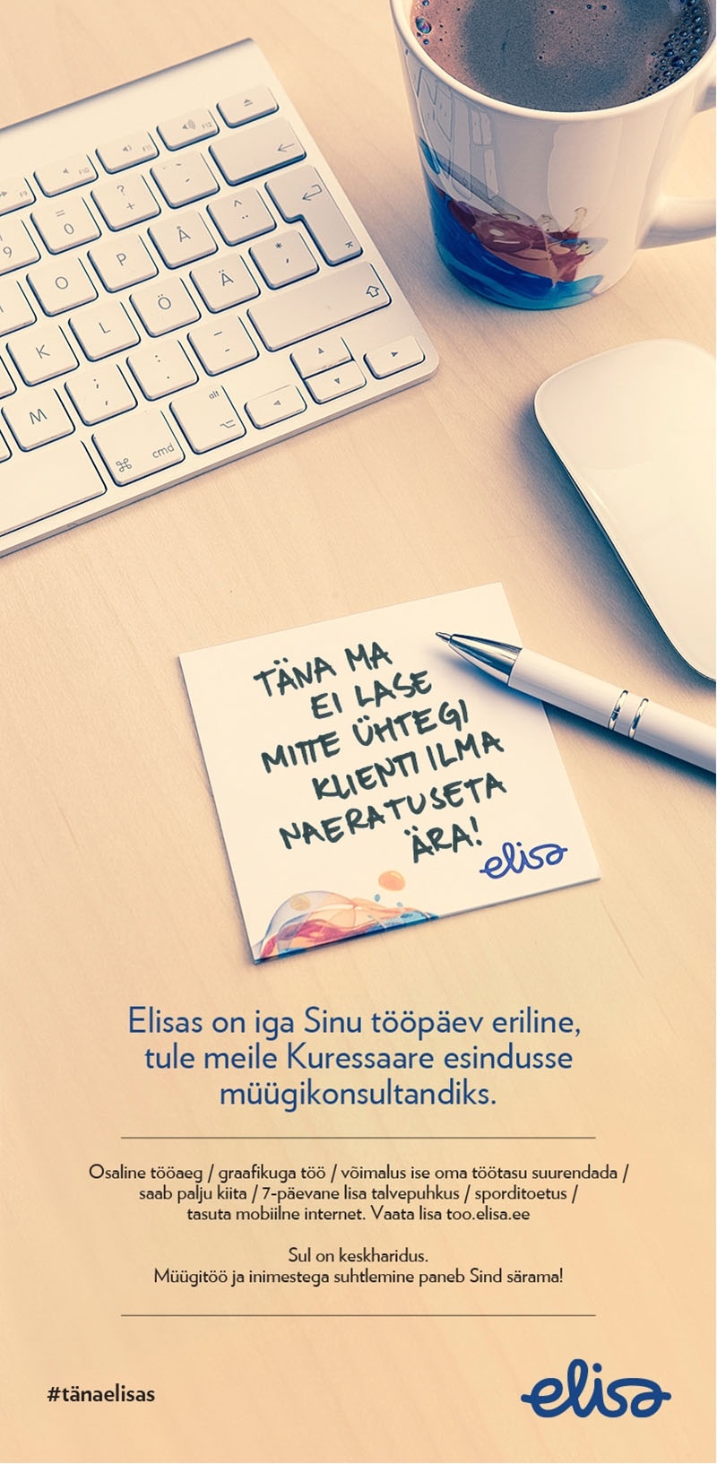Elisa Eesti AS Müügikonsultant (Kuressaare)